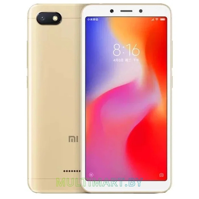 Смартфон Xiaomi Redmi 6A 2GB/16GB международная версия (золотистый)